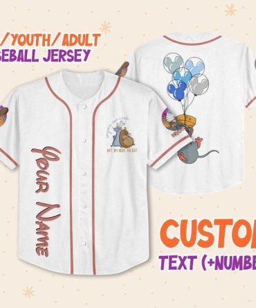 Customizable Baseball Jersey For Kids/Adults - Add Name & Number - Unique Design