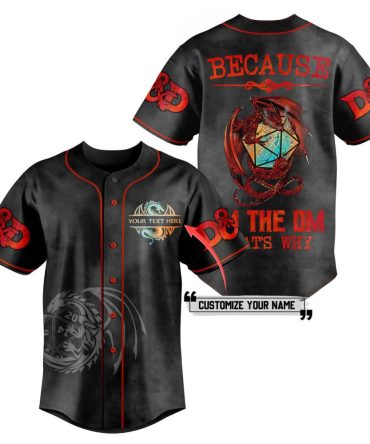 Custom D&D Dragon Jersey - Personalize Your Name , Perfect Gift For Dungeon Masters
