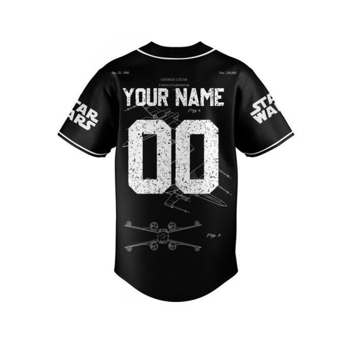 Custom Star Wars Jersey - Personalized Name & Number - Red Squadron Fan Gear - Image 3