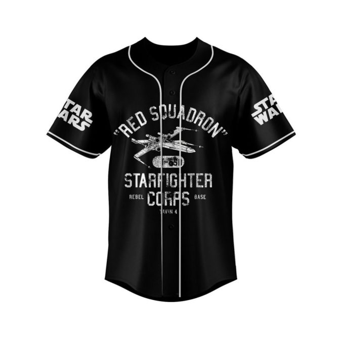 Custom Star Wars Jersey - Personalized Name & Number - Red Squadron Fan Gear - Image 2