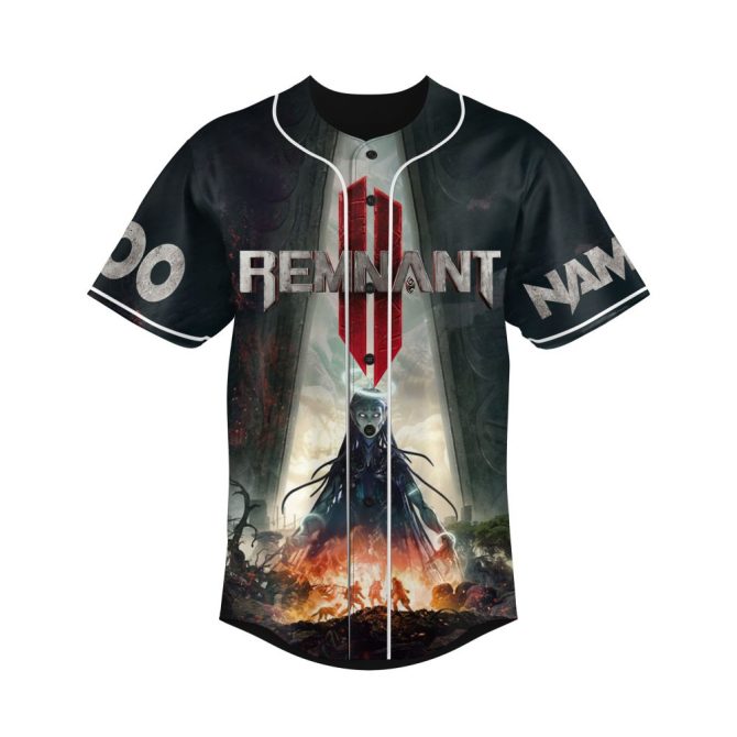 Custom Remnant Baseball Jersey – Personalized Name & Number, Unique Gamer Design - Image 2