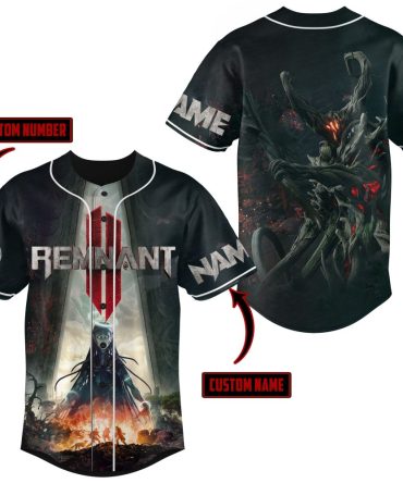 Custom Remnant Baseball Jersey – Personalized Name & Number, Unique Gamer Design