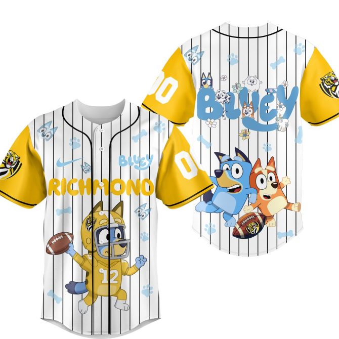 Custom Bluey Baseball Jersey For Kids - Personalize With Name & Number! - Image 2