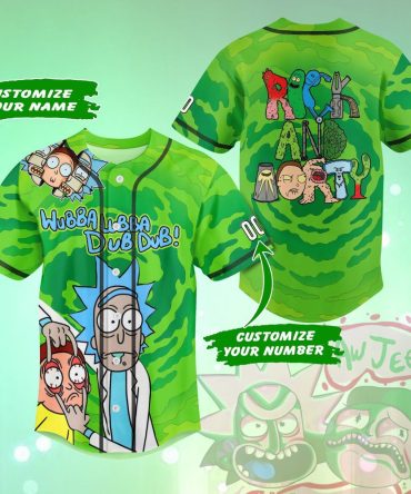 Customizable Rick And Morty Baseball Jersey – Add Your Name & Number!