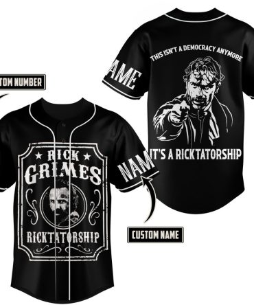 Custom Ricktatorship Baseball Jersey - Personalized Name & Number - Unique Fan Apparel