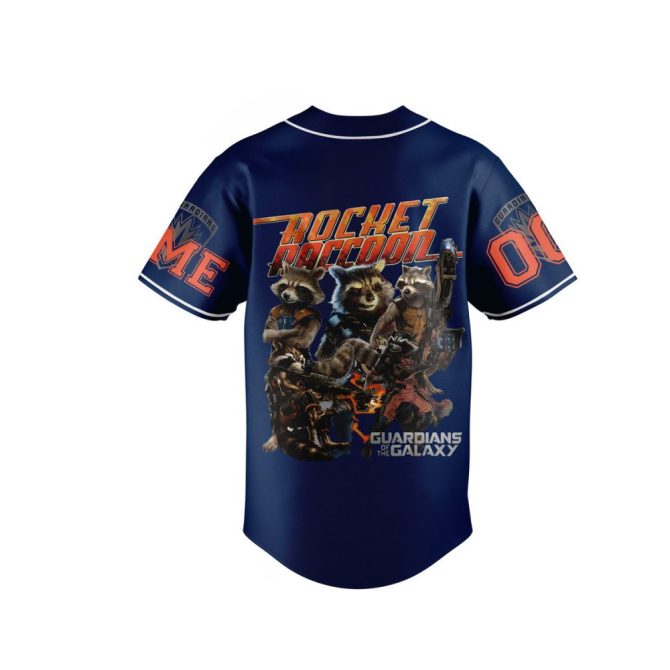 Customize Your Guardians Of The Galaxy Rocket Raccoon Jersey - Add Name & Number! - Image 3