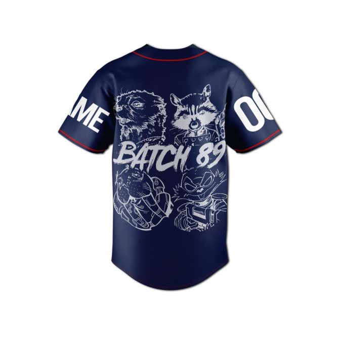 Customize Your Rocket Raccoon Baseball Jersey - Guardians Fan Apparel, Add Name & Number! - Image 4