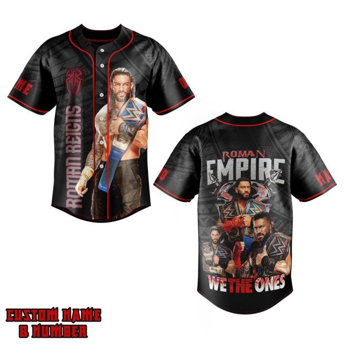 Wrestling Fan Baseball Jersey – Custom Name & Number – Champion Design