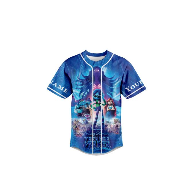 Custom Ocean-Themed Jersey - Vibrant Kraken & Mermaid Design - Add Your Name! - Image 2