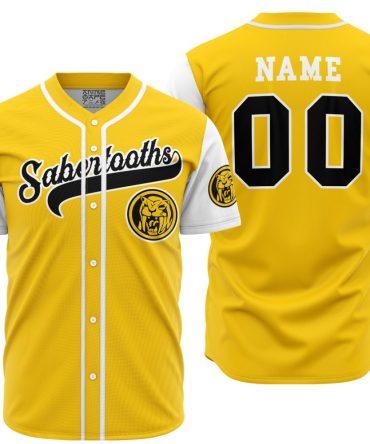 Custom Yellow Baseball Jersey - Personalized Team Name & Number - Premium Quality