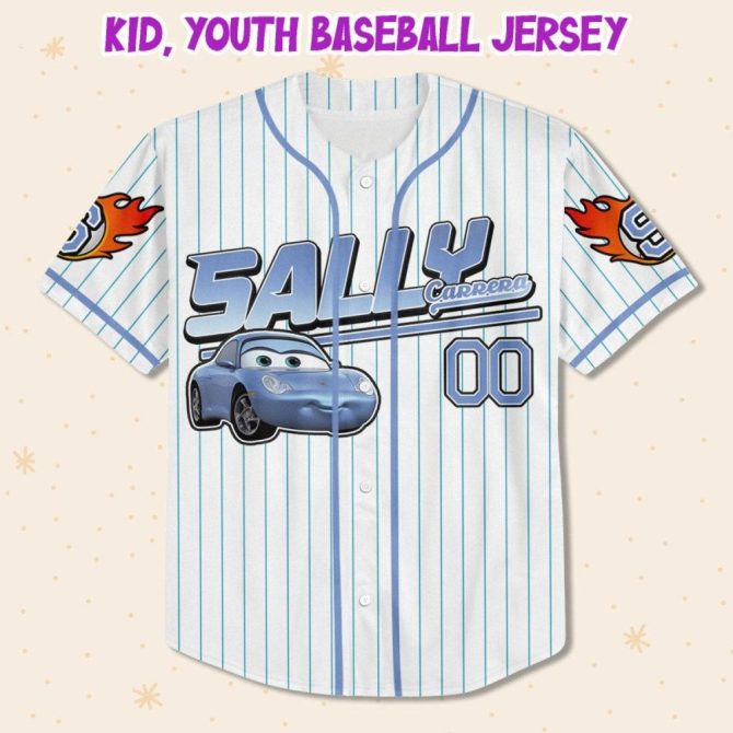 Custom Kids/Youth/Adult Baseball Jersey - Personalized Sally Design - Perfect Gift! - Image 3