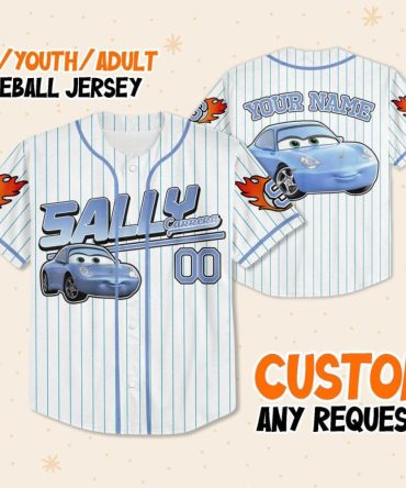 Custom Kids/Youth/Adult Baseball Jersey - Personalized Sally Design - Perfect Gift!