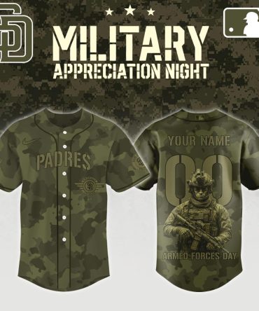 Custom Padres Camo Jersey - Military Appreciation Edition - Personalize Yours Today!