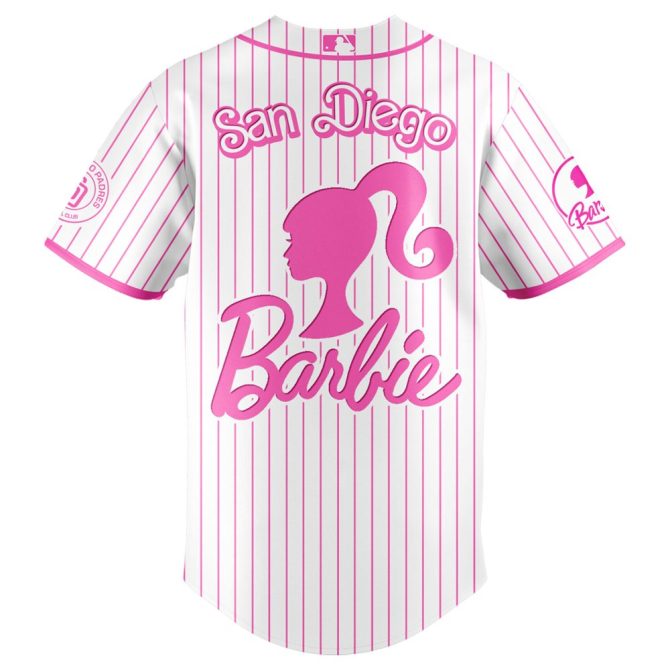 Limited Edition Barbie X San Diego Padres Jersey – Perfect For Fans & Collectors! - Image 3