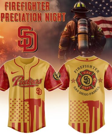 San Diego Padres Firefighter Appreciation Jersey - Limited Edition Tribute Gear