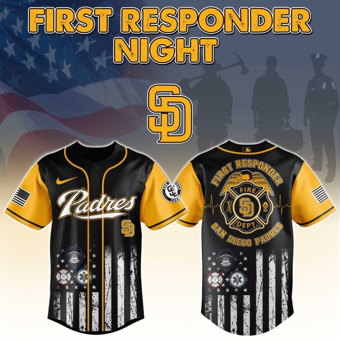 Honor Heroes: Padres First Responder Night Jersey – Limited Edition