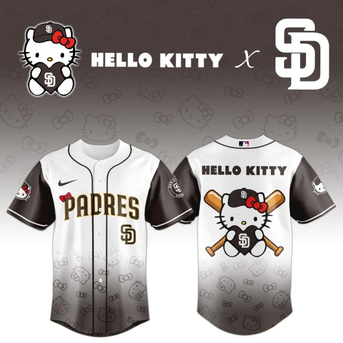 Hello Kitty X Padres Baseball Jersey – Limited Edition Fun & Stylish Gear