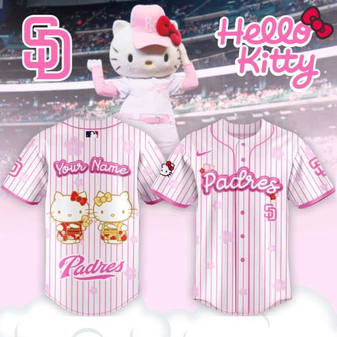 Custom Hello Kitty Padres Jersey – Cute & Personalized Fan Gear