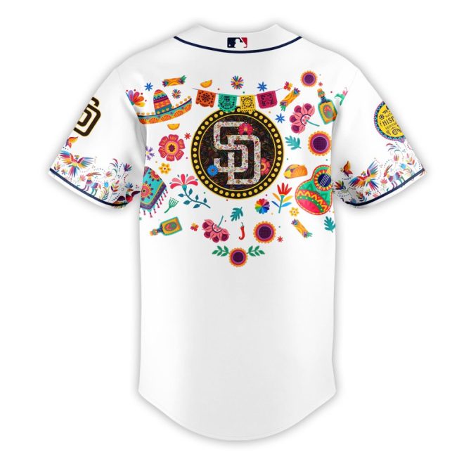 Celebrate Heritage: Limited Edition Padres Jersey - Vibrant Mlb Design For Hispanic Heritage Month - Image 3