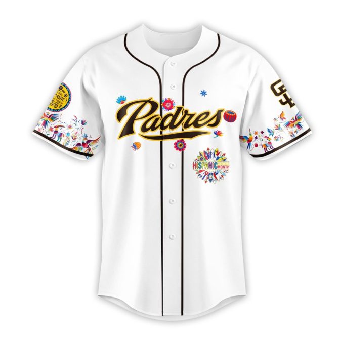 Celebrate Heritage: Limited Edition Padres Jersey - Vibrant Mlb Design For Hispanic Heritage Month - Image 2