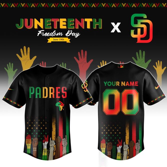 Custom Juneteenth Padres Jersey - Celebrate Freedom With Style & Personalization