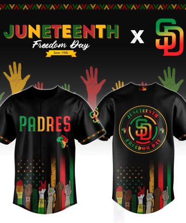 Celebrate Freedom: Juneteenth Padres Jersey – Vibrant Design, Limited Edition!