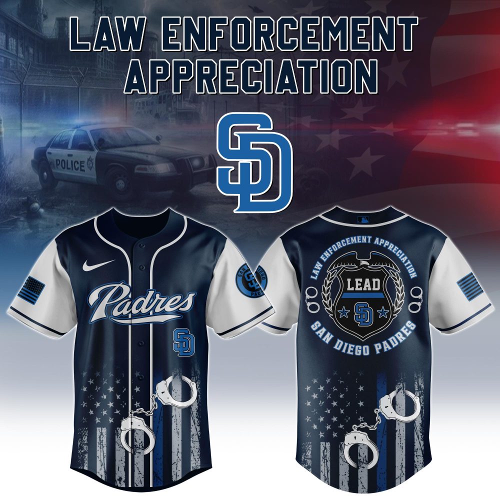 San Diego Padres Law Enforcement Appreciation Jersey - Tribute Edition