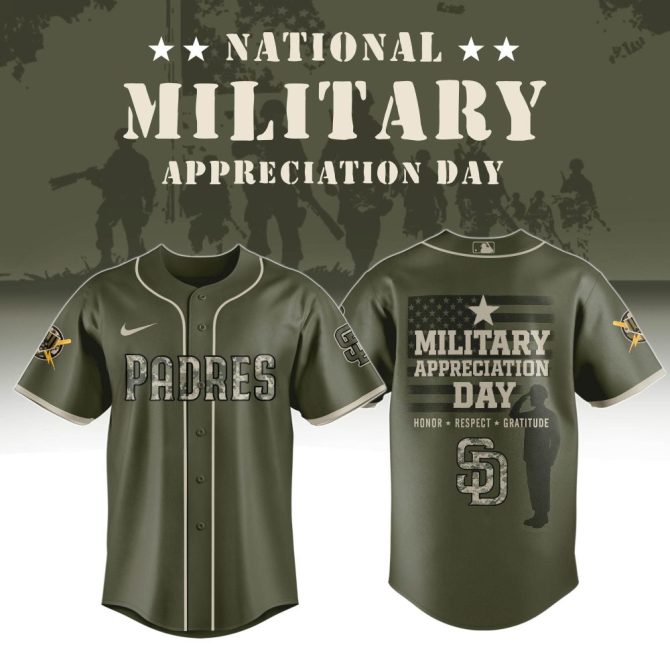 Honor Military Appreciation Day With Limited Edition Padres Jersey – Show Your Support!