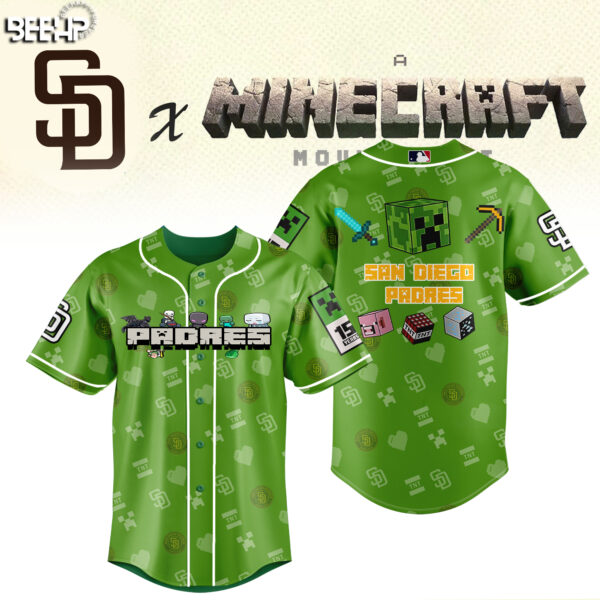 San Diego Padres X Minecraft Jersey – Limited Edition Gamer'S Dream Gear! - Image 2
