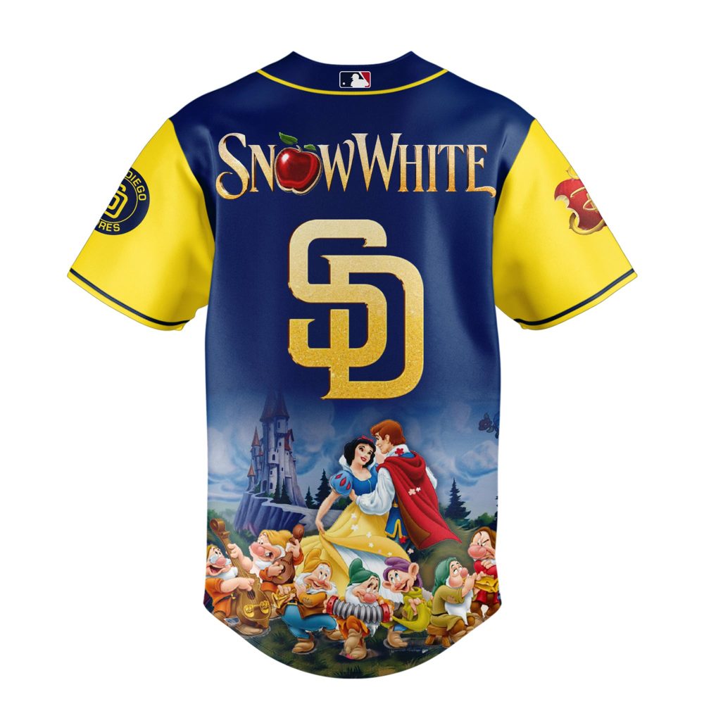 Snow White X Mlb Padres Jersey – Limited Edition All Teams Collection - Image 3