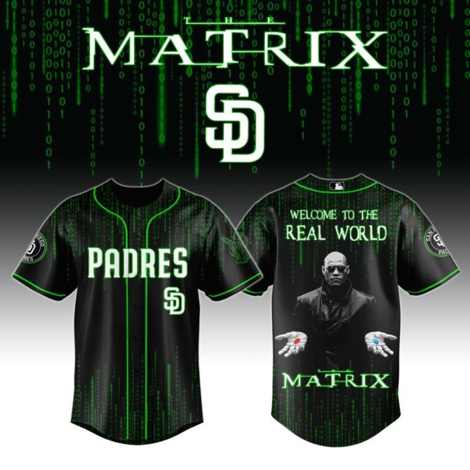 Matrix-Inspired Padres Baseball Jersey – Limited Edition Fan Gear