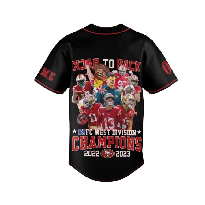 Custom Nfc West Champions Jersey 2022-2023 – Personalized Name & Number - Image 3