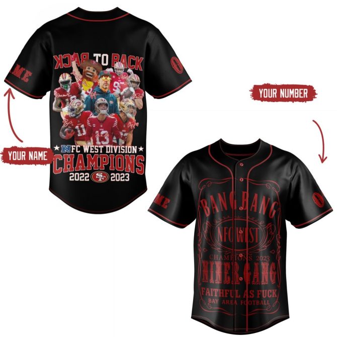 Custom Nfc West Champions Jersey 2022-2023 – Personalized Name & Number