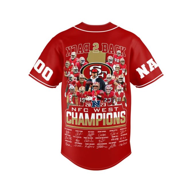 Custom Nfc West Champions Jersey 2023 - Personalized Name & Number - Image 3
