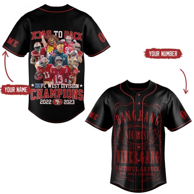 Customizable Nfc West Champs Jersey 2022-2023 - Celebrate Your Team Spirit!