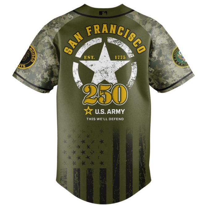 Celebrate U.S. Army 250Th With Limited Edition Giants Jersey - Official Nike Gear - Image 3