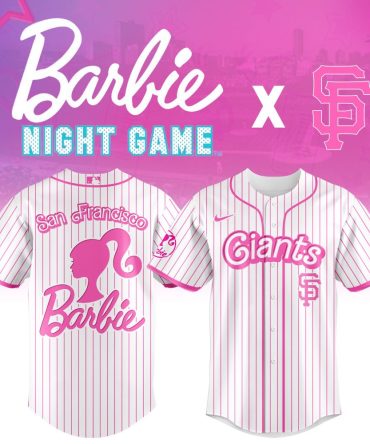 Barbie Night Game Jersey - Limited Edition San Francisco Giants Pink Striped Baseball Shirt