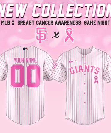 Custom Giants Jersey - Breast Cancer Awareness Limited Edition With Your Name