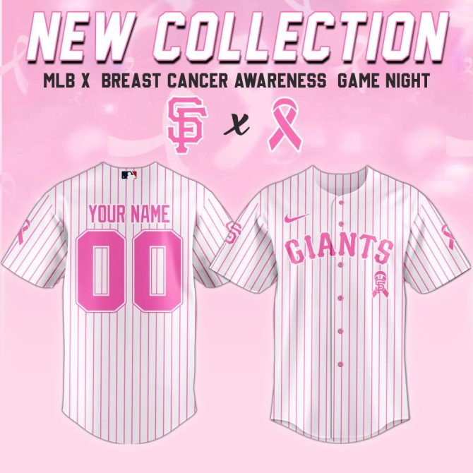 Custom Giants Jersey - Breast Cancer Awareness Limited Edition With Your Name