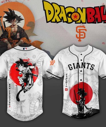Dragon Ball X Sf Giants Jersey - Anime Baseball Fan Apparel - Limited Edition