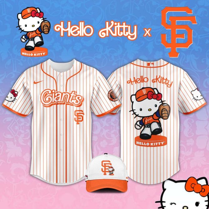 Exclusive Hello Kitty X Giants Jersey & Cap Set – Perfect For Fans!