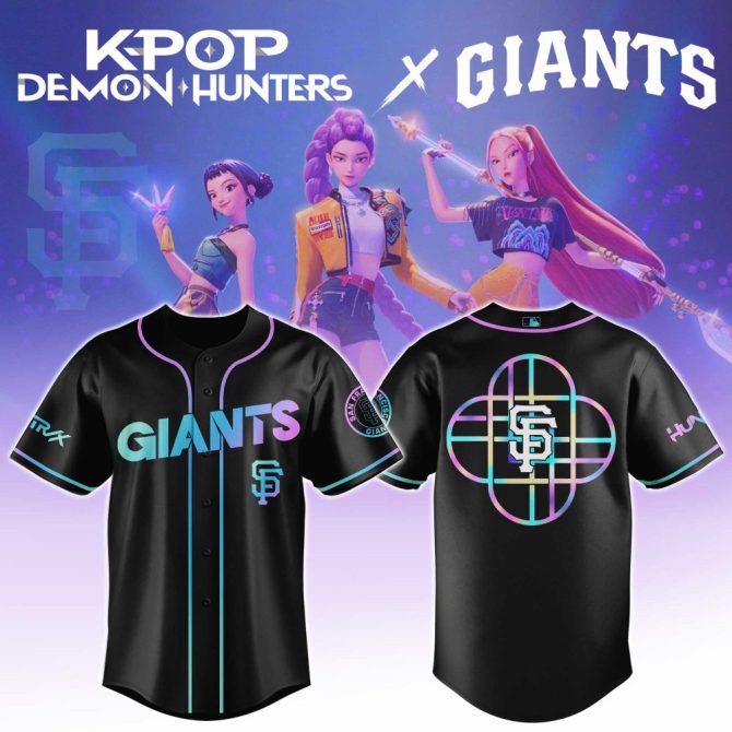 K-Pop Demon Hunters X Giants Limited Edition Jersey – Vibrant Style For Fans