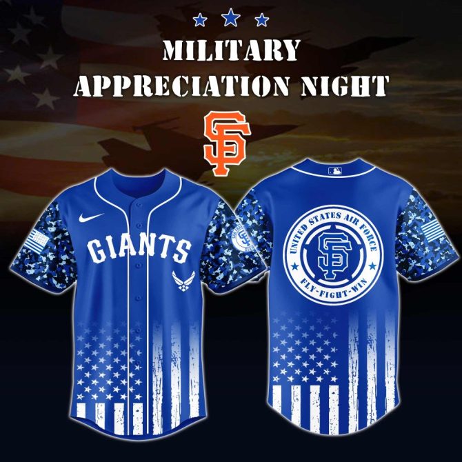 Limited Edition Giants Military Appreciation Jersey - Honor The Air Force In Style!