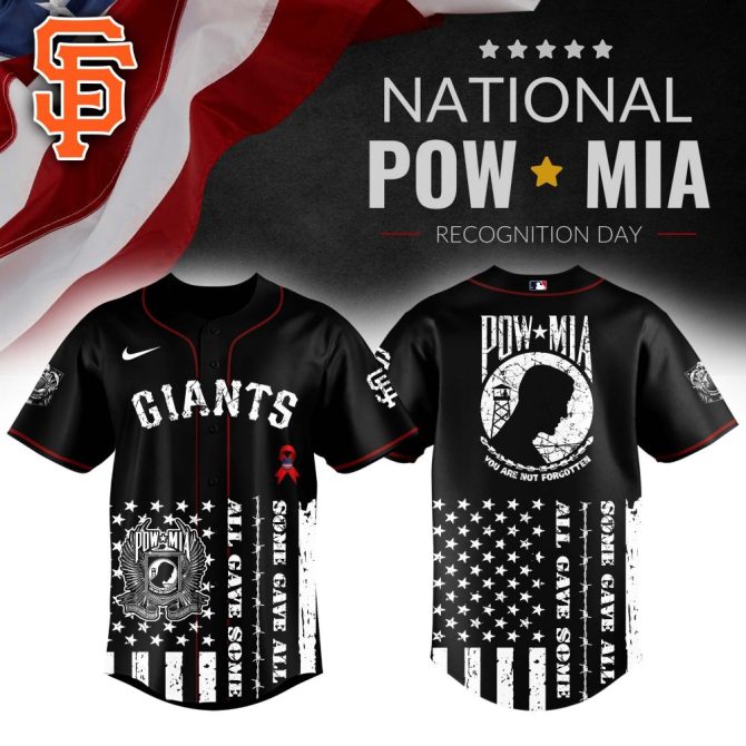 Honor Veterans: Giants Pow Mia Tribute Jersey - Patriotic Design, Limited Edition