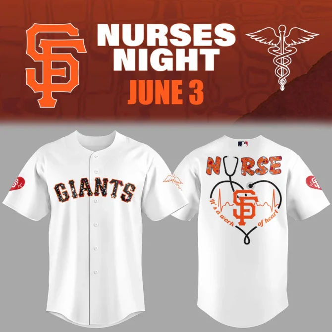 Celebrate Nurses Night With Limited Edition Giants Baseball Jersey – Perfect Gift For Healthcare Heroes!