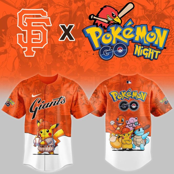 Exclusive Giants X Pokémon Go Jersey – Limited Edition Fan Gear!
