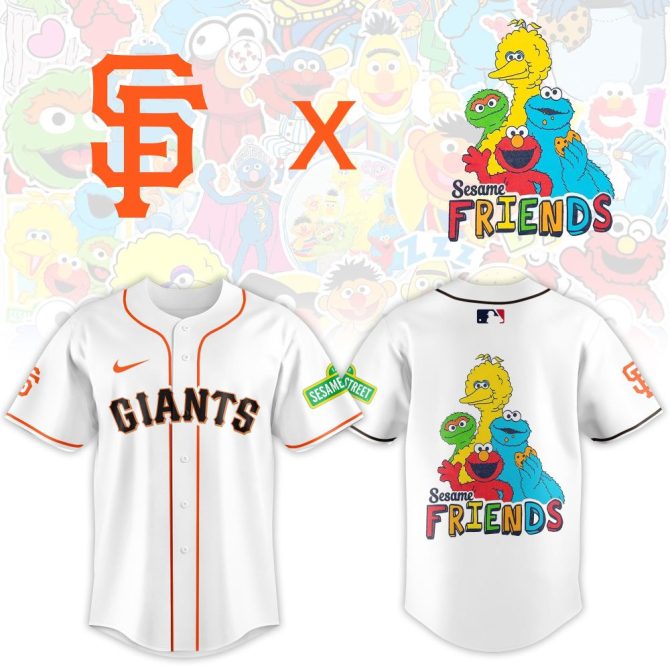 Giants X Sesame Street Friends Jersey – Limited Edition Collectible Baseball Gear