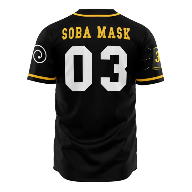 Anime-Inspired Germa 66 Baseball Jersey – Stylish Black & Yellow Design, Perfect For Fans! - Image 3