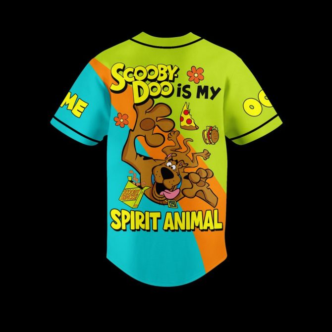 Customizable Scooby-Doo Baseball Jersey - Personalize Your Name & Number - Fun Cartoon Spirit Wear - Image 3
