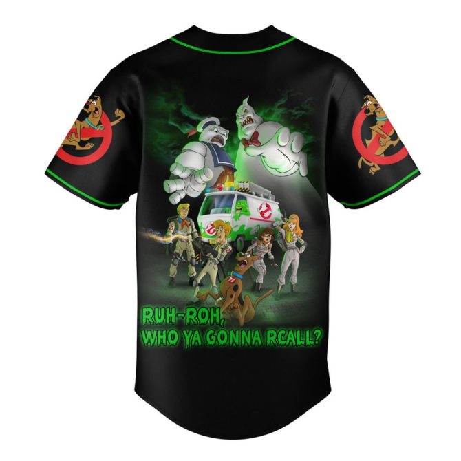 Custom Name Ghost Hunter Baseball Jersey - Scooby & Friends Themed Sports Shirt - Image 3